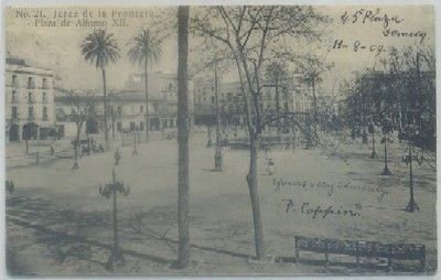 POSTAL ANTIGUA DE JEREZ. PLAZA DE ALFONSO Xll
