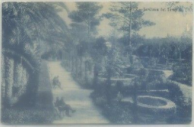 POSTAL ANTIGUA DE JEREZ. JARDINES DEL TEMPUL