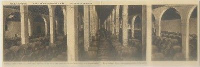 POSTAL ANTIGUA DE JEREZ. PEDRO DOMEC. BODEGA TRIBUNA DE VINOS DE EXPORTACION. POSTAL DOBLE