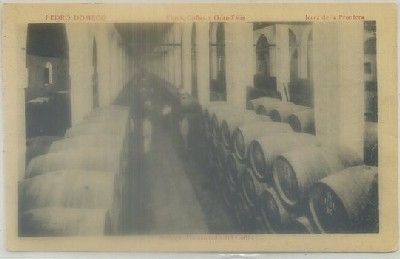POSTAL ANTIGUA DE JEREZ. PEDRO DOMEC. BODEGA ALMACENAMIENTO DE COÑAC
