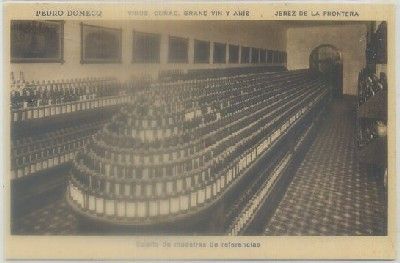 POSTAL ANTIGUA DE JEREZ. PEDRO DOMEC. CUARTO DE MUESTRAS DE REFERENCIAS