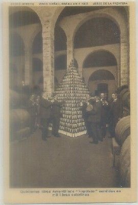 POSTAL ANTIGUA DE JEREZ. PEDRO DOMEC. AMONTILLADO NAPOLEON