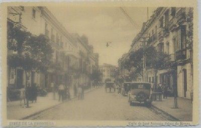 POSTAL ANTIGUA DE JEREZ. CALLE JOSE ANTONIO PRIMO DE RIVERA