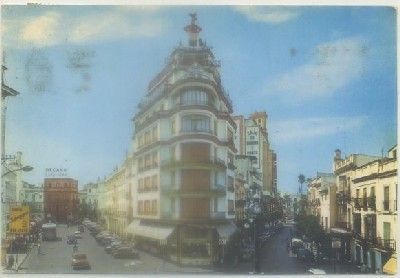 POSTAL DE JEREZ. EDIF. LA ESPERANZA. PLAZA ESTEVE Y RAMON Y CAJAL