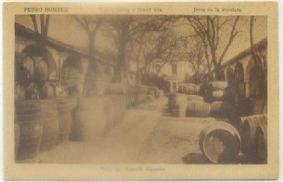 POSTAL ANTIGUA DE JEREZ. PEDRO DOMECQ. PATIO DEL SAGRADO CORAZON
