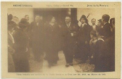 POSTAL ANTIGUA DE JEREZ. PEDRO DOMECQ. VISTA A LA CASA DE S.S.M.M. EN 1915