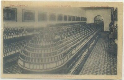POSTAL ANTIGUA DE JEREZ. PEDRO DOMECQ. CUARTO DE MUESTRAS DE REFERENCIA