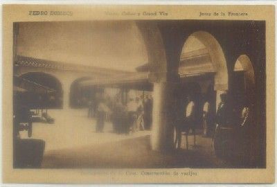 POSTAL ANTIGUA DE JEREZ. PEDRO DOMECQ. TRABAJADERO DE LA CASA. VASIJAS
