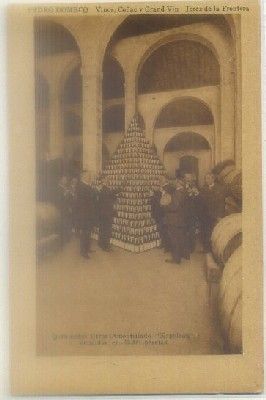 POSTAL ANTIGUA DE JEREZ. PEDRO DOMECQ. 500 LITROS DE AMONTILLADO NAPOLEON