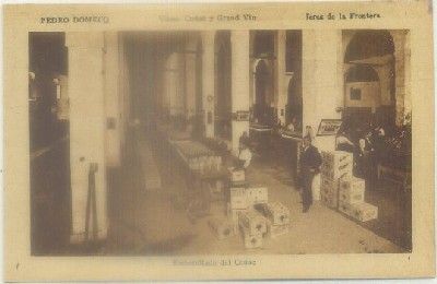 POSTAL ANTIGUA DE JEREZ. PEDRO DOMECQ. EMBOTELLADO DEL COÑAC