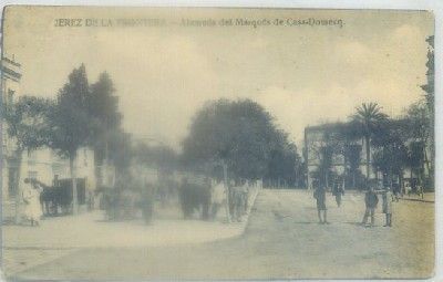 POSTAL ANTIGUA DE JEREZ. ALAMEDA MARQUES DE CASA-DOMECQ