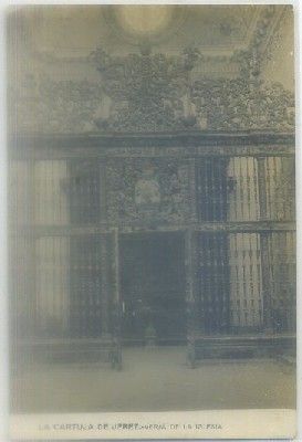 POSTAL ANTIGUA DE JEREZ. LA CARTUJA. VERJA DE LA IGLESIA