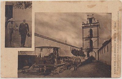 POSTAL ANTIGUA DE JEREZ. VISITA REAL A LAS BODEGAS MERTIO Y MISA