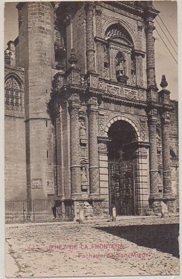 POSTAL ANTIGUA DE JEREZ. FACHADA DE SAN MIGUEL