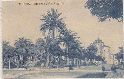 POSTAL ANTIGUA DE JEREZ. ALAMEDA DE LAS ANGUSTIAS