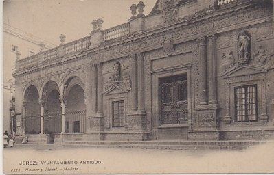POSTAL ANTIGUA DE JEREZ. AYUNTAMIENTO ANTIGUO