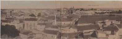 POSTAL ANTIGUA DE JEREZ. VISTA PARCIAL. POSTAL DOBLE