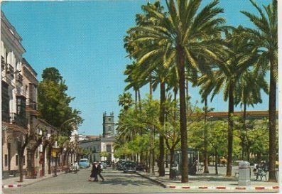POSTAL DE JEREZ DE LA FRONTERA. ALAMEDA DEL MARQUES DE CASA DOMECQ