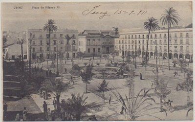 POSTAL ANTIGUA DE JEREZ DE LA FRONTERA. PLAZA DE ALFONSO Xll