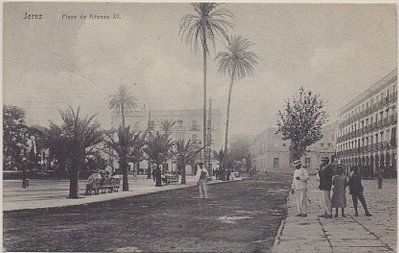 POSTAL ANTIGUA DE JEREZ DE LA FRONTERA. PLAZA DE ALFONSO Xll