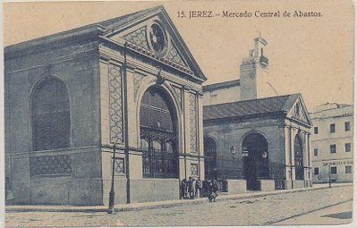 POSTAL ANTIGUA DE JEREZ DE LA FRONTERA. MERCADO CENTRAL DE ABASTOS