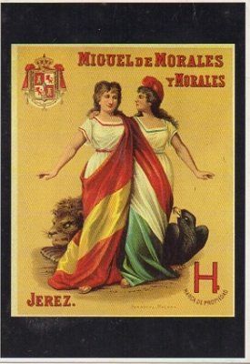 POSTAL  DE JEREZ DE LA FRONTERA. VINOS MIGUEL DE MORALES Y MORALES.