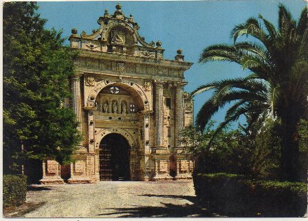 POSTAL DE JEREZ. LA CARTUJA. ENTRADA PRINCIPAL