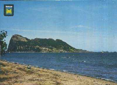 POSTAL DE LA LINEA DE LA CONCEPCION CADIZ  Nº 9 PEÑON DE GIBRALTAR