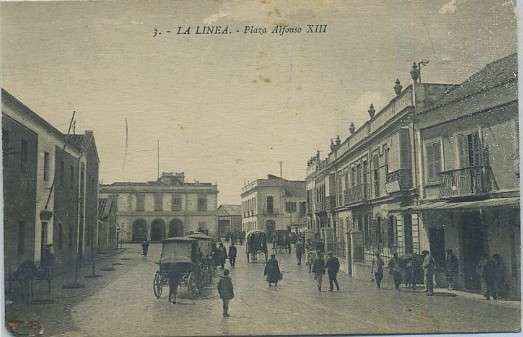 POSTAL ANTIGUA DE LA LINEA DE LA CONCEPCION. CADIZ. PLAZA ALFONSO Xll Nº 3