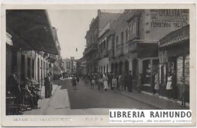 POSTAL ANTIGUA DE LA LINEA DE LA CONCEPCION. CADIZ. CALLE REAL