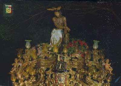 POSTAL DE MALAGA SEMANA SANTA NUESTRO PADRE DE LA COLUMNA Nº 136