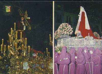 POSTAL DE MALAGA SEMANA SANTA NUESTRO PADRE JESUS EL RICO Nº 13
