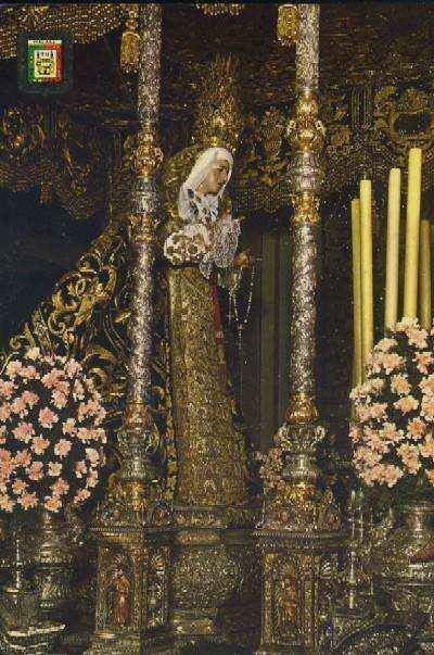 POSTAL DE MALAGA SEMANA SANTA MARIA SANTISIMA DE LOS DOLORES Nº 57