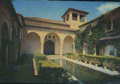 POSTAL DE MALAGA LA ALCAZABA DETALLE 3012