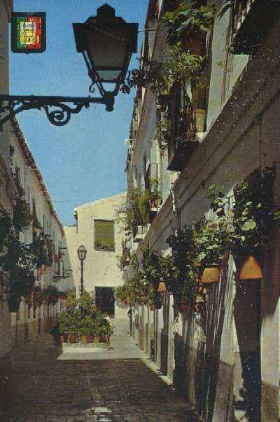 POSTAL DE MALAGA CALLE TIPICA VICTORIANA Nº 24