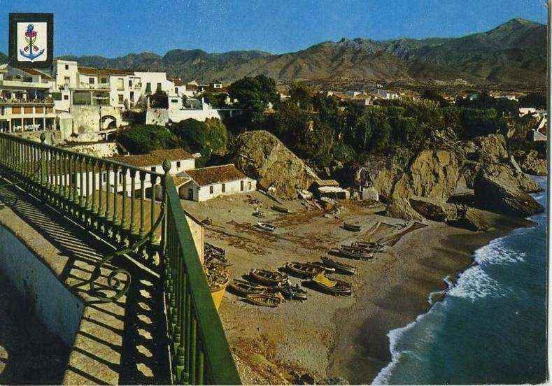 POSTAL DE NERJA MALAGA. BALCÓN DE EUROPA