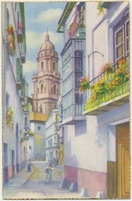 POSTAL DE MALAGA. CALLE TIPICA Nº 27