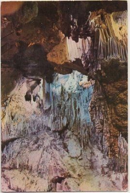 POSTAL DE MALAGA. PASAJE ENTRE LA SALA DE LA CASCADA Y DE LOS FANTASMA. NERJA