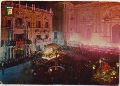 POSTAL DE MALAGA. COFRADIA DE LOS ESTUDIANTES