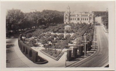 POSTAL DE MALAGA. JARDINES DEL AYUNTAMIENTO Nº 1