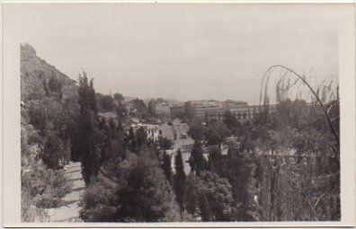 POSTAL DE MALAGA. JARDINES DE PUERTA OSCURA Nº 10