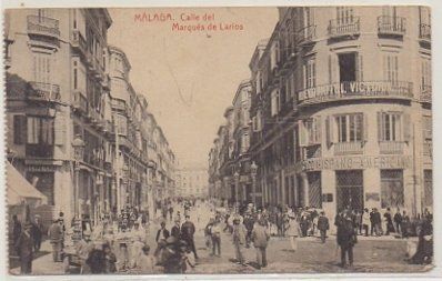 POSTAL ANTIGUA DE MALAGA. CALLE DEL MARQUES DE LARIOS