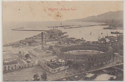 POSTAL ANTIGUA DE MALAGA. PLAZA DE TOROS