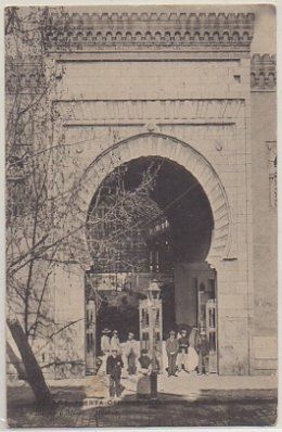 POSTAL ANTIGUA DE MALAGA. PUERTA DEL MERCADO