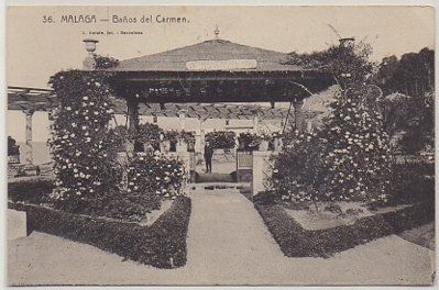 POSTAL ANTIGUA DE MALAGA. BAÑOS DEL CARMEN