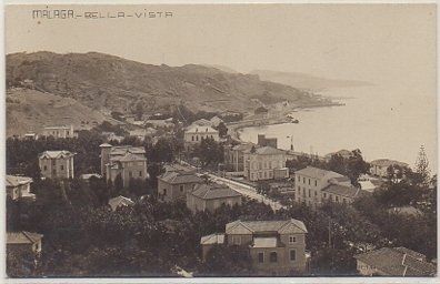 POSTAL ANTIGUA DE MALAGA. BELLA VISTA