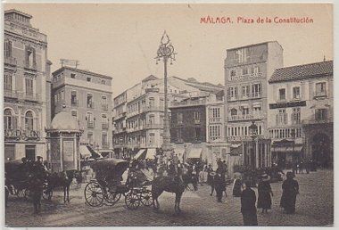 POSTAL ANTIGUA DE MALAGA. PLAZA DE LA CONSTITUCION