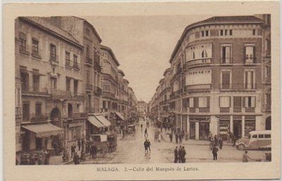 POSTAL ANTIGUA DE MALAGA. CALLE DEL MARQUES DE LARIOS