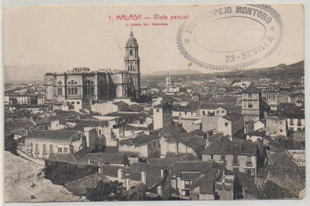 POSTAL DE MALAGA. VISTA PARCIAL