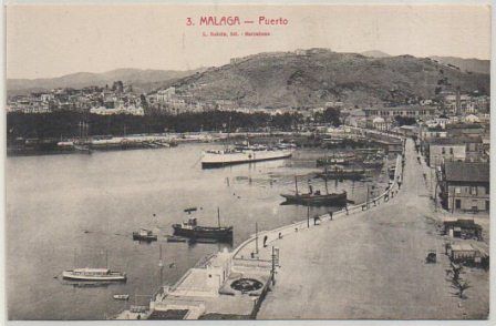 POSTAL DE MALAGA. EL PUERTO